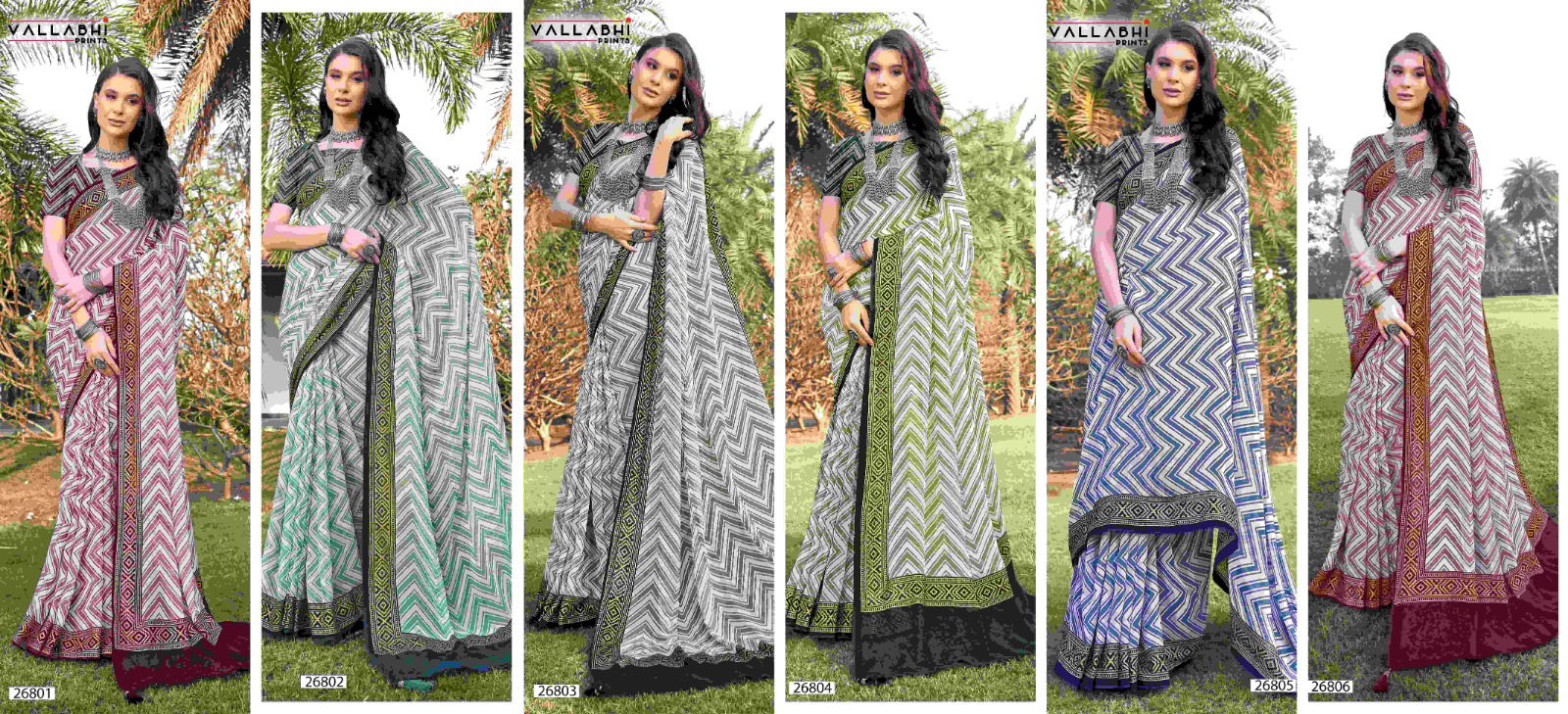 Harnaaz By Vallabhi Georgette Printed Sarees Wholesale Shop In Surat